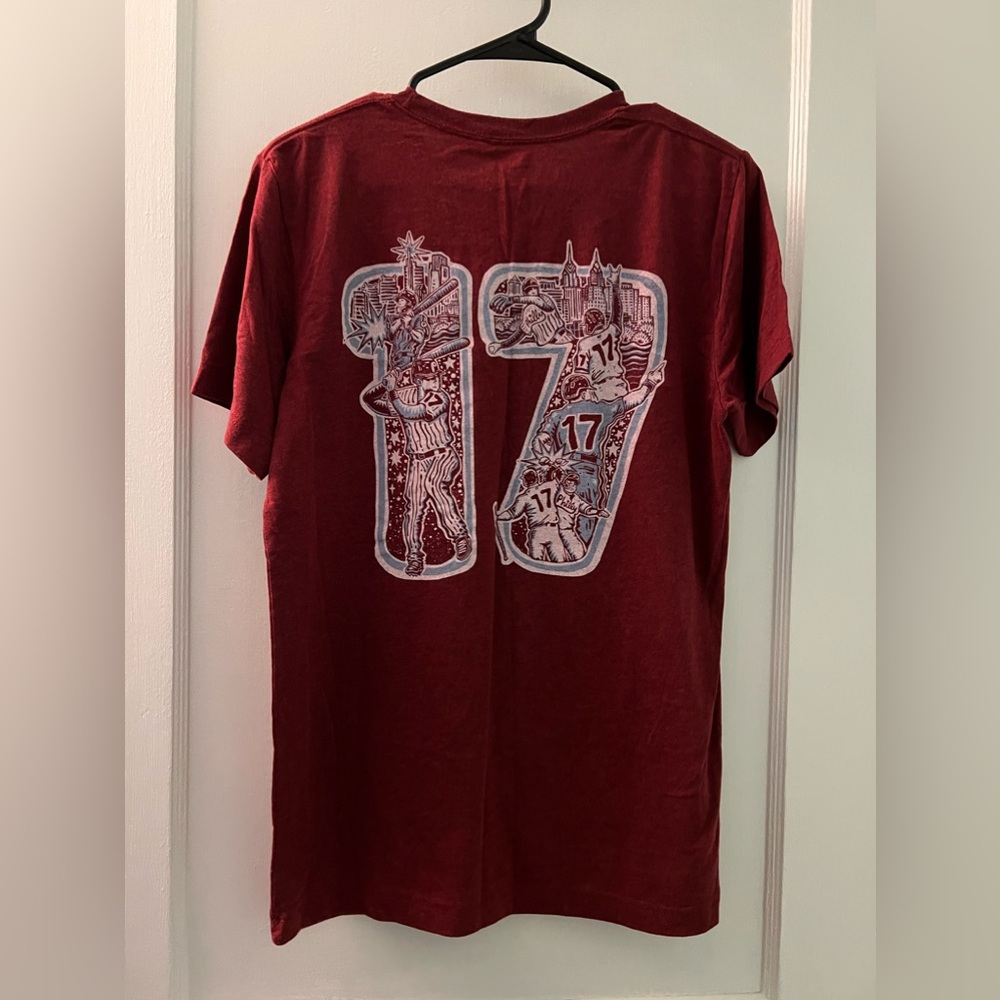 Paul Carpenter Art Rhys Hoskins Philadelphia Phillies T-Shirt